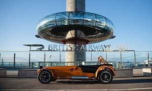 Caterham Opening World’s Highest Car Dealership, 450 ft in the Air at British Airways i360