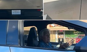 Celebrities Line Up To Buy the Tesla Cybertruck, Jay Leno Spotted Driving VIN005