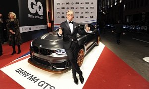 Celebrities Take Turns Posing with the BMW M4 GTS at GQ Men of the Year Awards