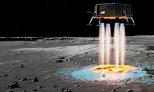 Ceramic-Spitting Rocket Engines Could Make Instant Pads While Landing on the Moon