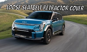 Certain 2024 Kia EV9 Vehicles Have Been Produced With Loose Seatbelt Retractor Covers