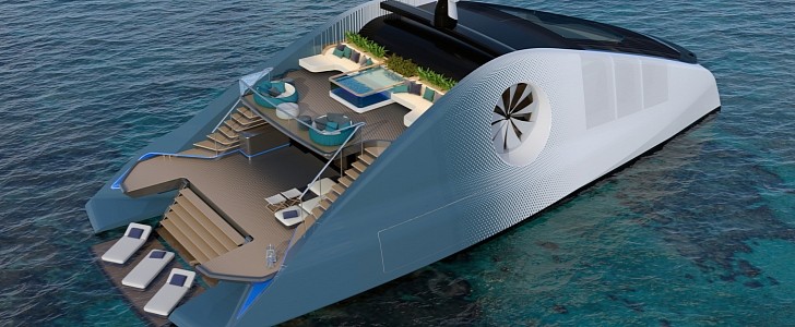Cetacean Catamaran Dreams of an Electric but Still Luxurious Future
