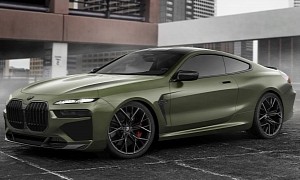 CGI 2023 BMW M8 LCI Casually Adopts a 7 Series Face, Looks Better Than Expected