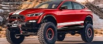 CGI Ford Mustang Mach-E Fetches Shelby Attire It Doesn't Deserve, Goes Off-Road
