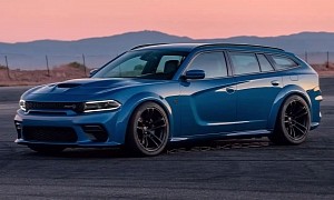 CGI-Oozing Dodge Magnum Charges at the Wagon Establishment With Hellcat Power