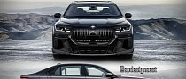 CGI-Redesigned BMW 7 Series Does the Split Better, Has Unfortunate Tiny 'Stache