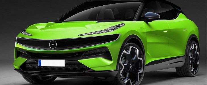 Opel Monza-e Eletre Mokka-e reinvention rendering by KDesign AG
