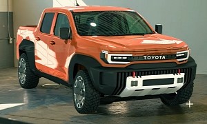 CGI Toyota Stout PHEV Compact Truck Comes Back to Fight Maverick, Santa Cruz