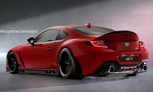 CGI Widebody Toyota GR86 Has a Ducktail Even Porsche's 911 Would Be Proud Of
