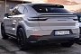 Chalk Porsche Cayenne Turbo Coupe Spotted at Dealer, Looks Smaller