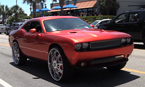 Challenger Floats on 28-Inch DUB Wheels