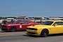 Challenger Hellcat vs. Challenger Hellcat Drag Race Is a Close One