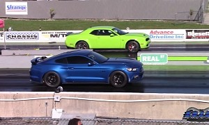 Challenger Redeye Drags Supercharged Mustang GT, Hellcat, Charger, They're Close