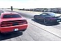 Challenger SRT Hellcat Drags AMG GT on Unprepped Surface, Someone Gets Stomped