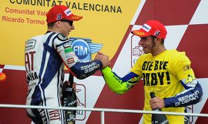 Champ Lorenzo Wins Valencia GP