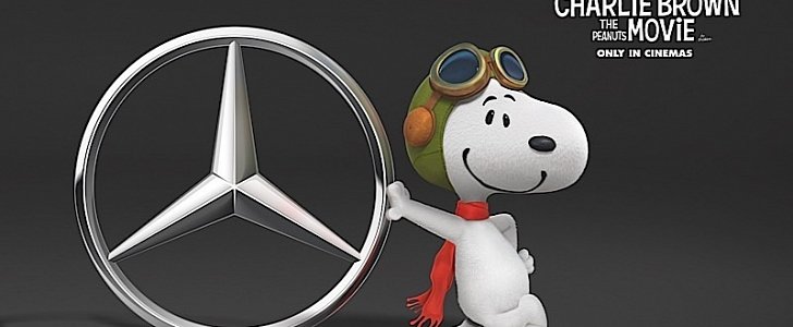 Charlie Brown and Snoopy Will Drive a Mercedes-Benz V-Class to Promote their New Movie
