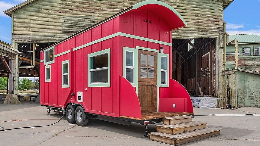 Charming Vardo-style tiny home on wheels