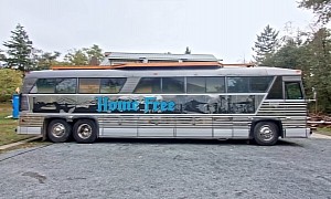 Charter Bus Was Single-Handedly Transformed Into a Unique, Wood-Filled Tiny Home