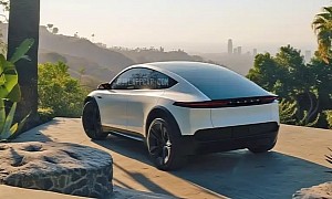 Cheap and Compact 2025 Tesla 'Redwood' EV Gets Imagined as a Model Y Crossover Sibling