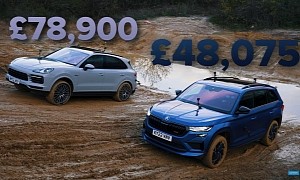 ‘Cheap’ Skoda Kodiaq RS Mud-Battles Cayenne PHEV, But Can They Off-Road-Deliver?