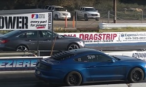 Cheapest Ford Mustang Drag Races Honda Accord 2.0T in Budget Turbo Match-Up