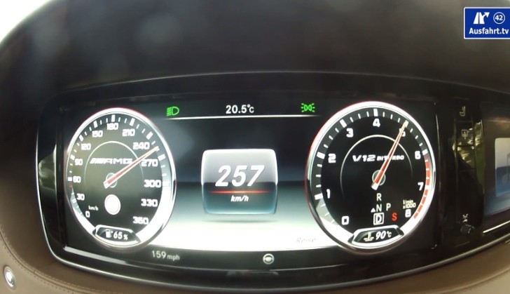 Mercedes-Benz S 65 AMG V222 Speedometer