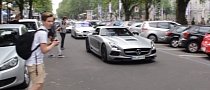 Check Out an SLS AMG Black Series Get Swarmed by a Bunch of Car Spotters