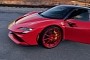 Lil Baby Fits Red Forgiato Wheels on His Sick Ferrari SF90 Stradale