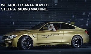 Check Out Santa Claus Drifting the new BMW M4