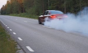 Check Out BMW's Smokey Burnout Function in Action