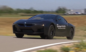 Check Out the Hydrogen-Powered BMW i8 in Motion