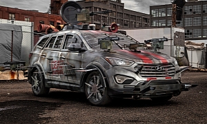 Check Out the Hyundai Santa FE Zombie Survival Machine