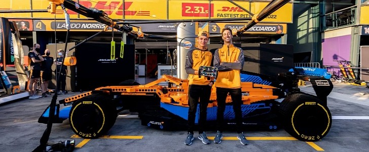 Real life sized McLaren LEGO F1