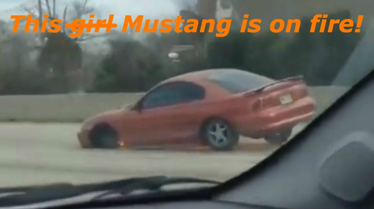 Three-wheel Mustang