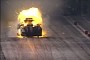 Check Out This Nitromethane Funny Car Engine Exploding Into a Ball of Flames at 245 MPH