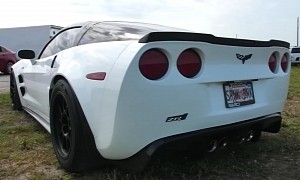 Cheeky License Plate, Epic Performance, This C6 Corvette ZR1 Is Stick Shift King Daddy