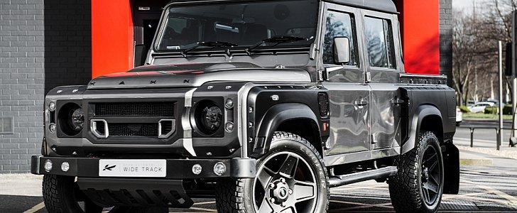 Corris Grey Land Rover Defender 2.2 TDCI XS 110 Double Cab Pick Up Chelsea Wide Track by Chelsea Truck Company