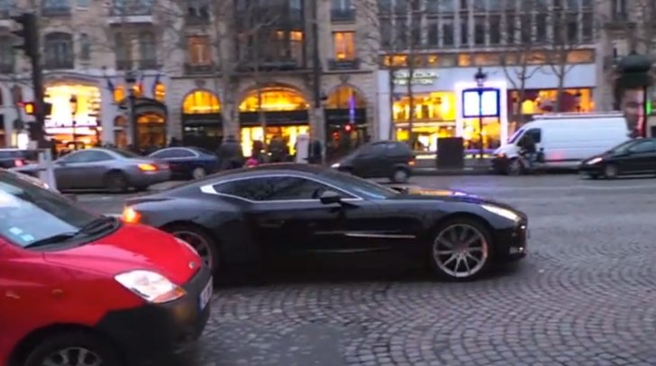 Chelsea’s Samuel Eto’o Drives Aston Martin One-77 in Paris