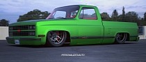 Chevrolet C10 "Super Slammed" Rendered as the Hulk's Work Truck