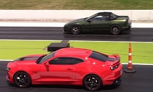 Chevrolet Camaro Drag Races Nissan 300ZX Sleeper, Gets Totally Destroyed