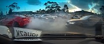 Chevrolet Camaro Driver Picks the Wrong Car to Do a Burnout in Front Of