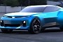 Chevrolet Camaro "E-Gen" Electric Muscle Car Shows Angry Face in Quick Rendering