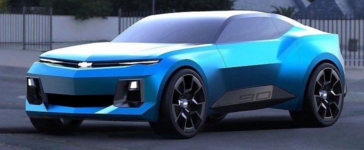 Chevrolet Camaro "E-Gen" Electric Muscle Car rendering