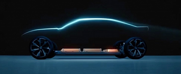 Chevrolet Camaro-inspired EV teaser by General Motors