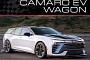 Chevrolet Camaro Virtually Morphs Into an Electric Wagon, Should Dodge Worry?