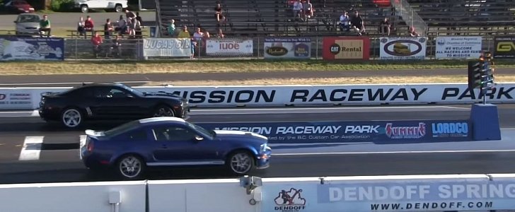 Chevrolet Camaro ZL1 Drag Races Aging Mustang Shelby GT500