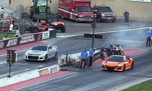 Chevrolet Camaro ZL1 vs. Acura NSX Drag Race Ends With Obvious Winner