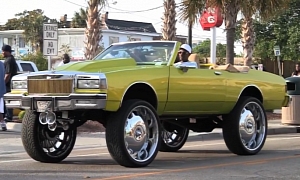 Chevrolet Caprice Convertible on 30-inch DUB Wheels: Overkill