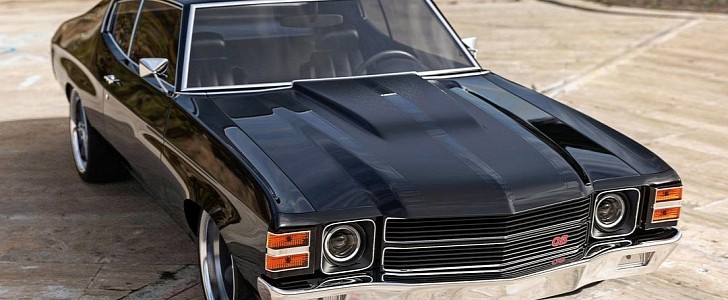 Chevrolet Chevelle "Black Beauty" rendering