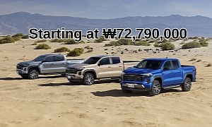 Chevrolet Colorado Goes on Sale in South Korea, Sole Trim Available is the Z71